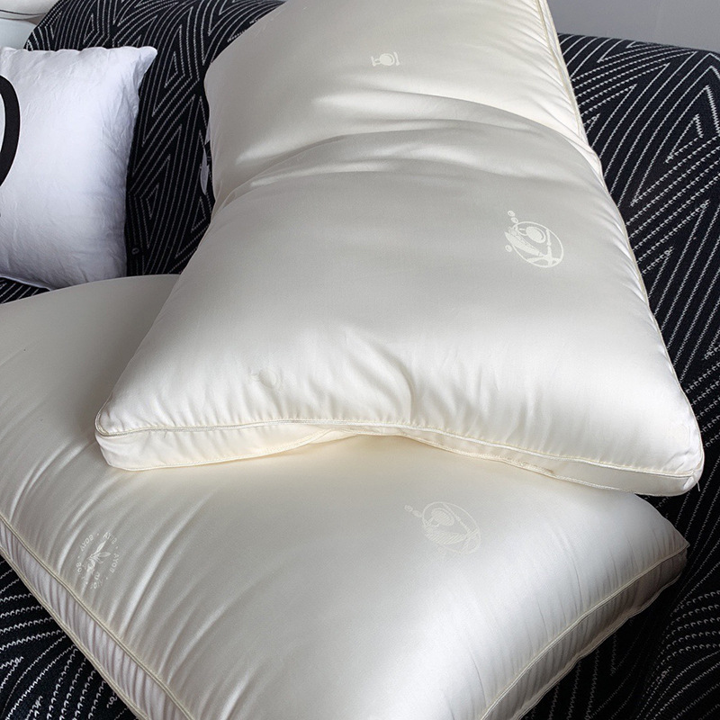 Super Soft Soybean Fiber Fluffy Soft Pillow Core Slow Rebound Comfortable Homestay Hotel Pillow Feather Velvet Soft Cloud Pillow