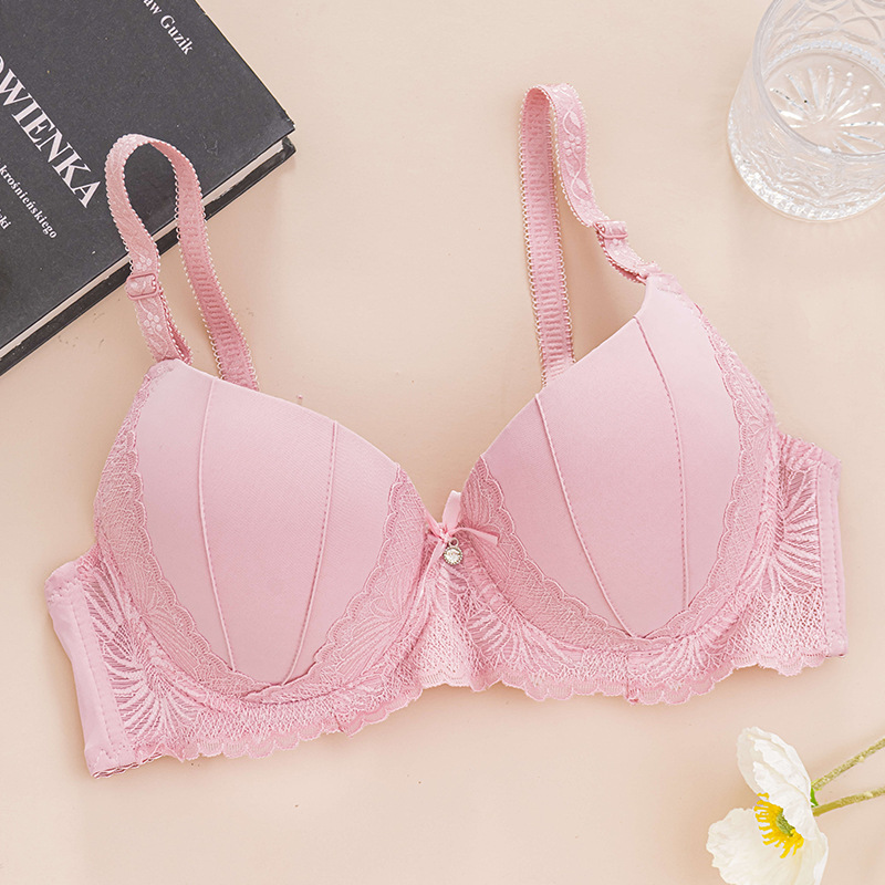 Bra de anillo de acero transfronterizo de encaje francés, taza de palma, Aliexpress, bra de ropa interior de comercio exterior de Amazon.