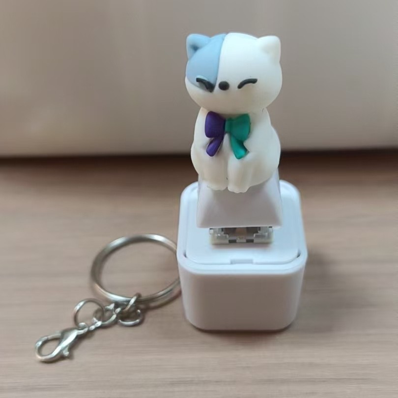 White cat button [Charging model]