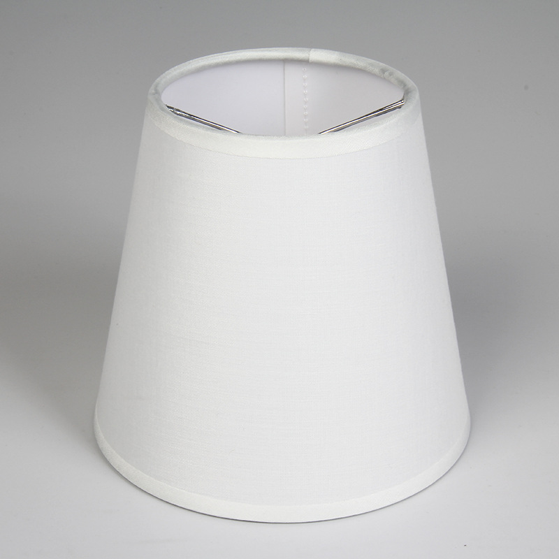 Xiaoping Post pantalla lámpara de mesa Shell pantalla de tela accesorios de iluminación cubierta de etiqueta plana simple pantalla de piso al por mayor