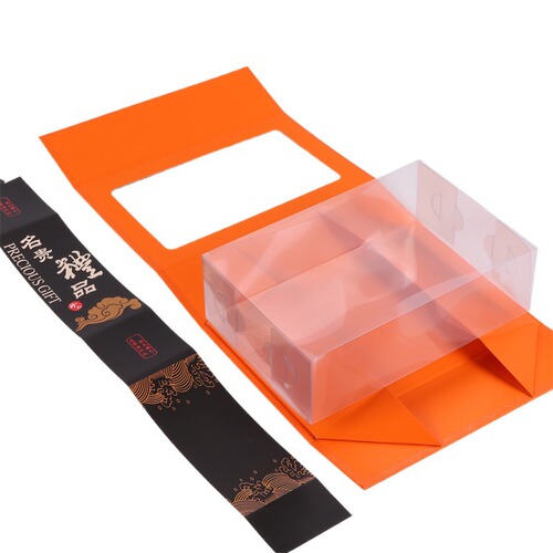 New orange universal red mushroom, lingzhi and isinglass packaging box, morel mushroom, Agaricus blazei mushroom gift box, folding carton