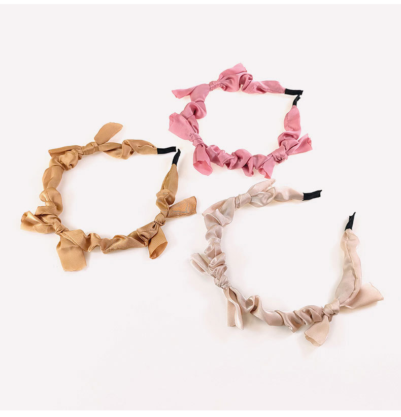 Korean Style Satin Bows Thin Hairband Wholesale Jewelry Nihaojewelry display picture 3