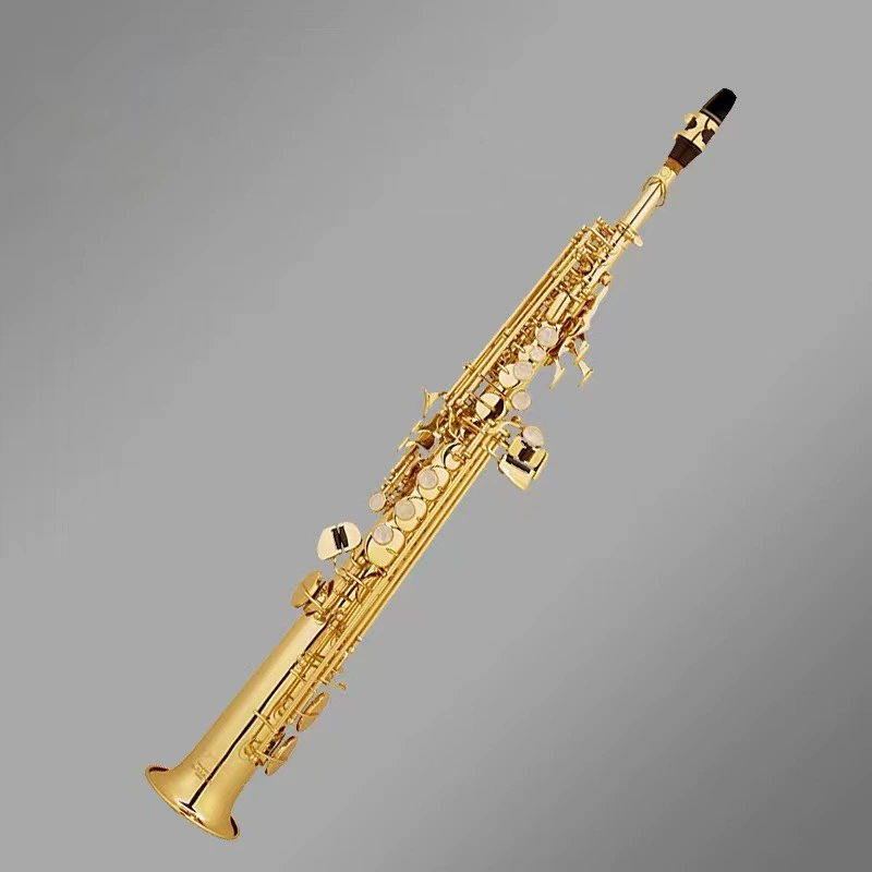 Прямой саксофон из латуни B-бемоль, духовой инструмент для взрослых SAX, эксклюзивная поставка кросс-граница