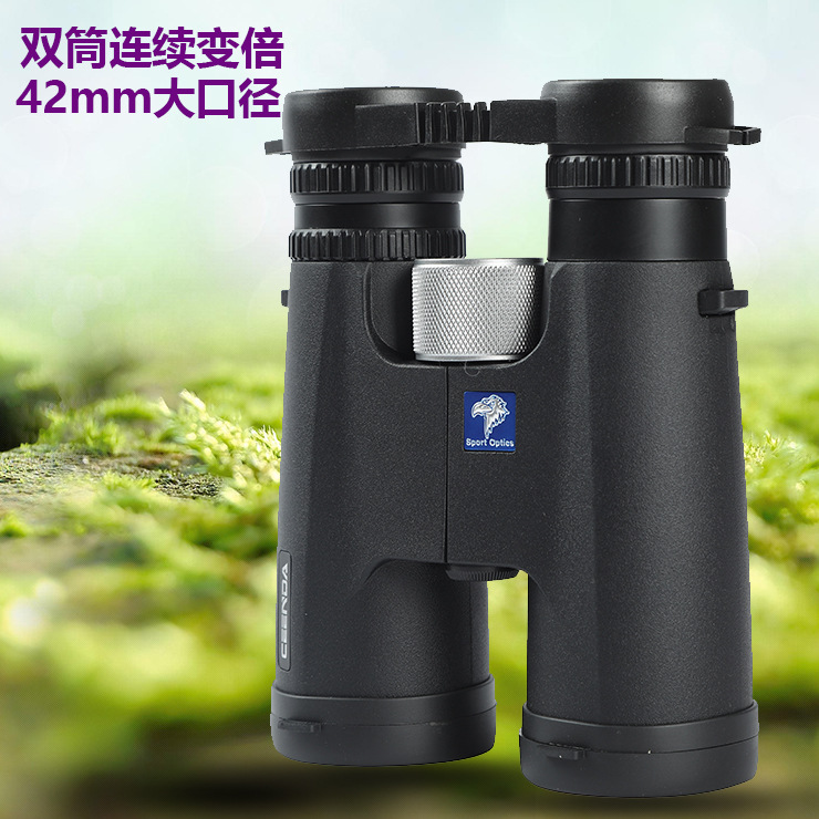 跨境双筒变倍望远镜10-30X42连续无级变倍全光学高清拍照微光夜视