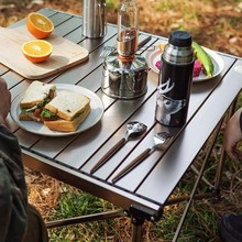 黑鹿蛋卷桌户外野餐露营轻便便携折叠桌子自驾游铝合金烧烤野餐桌