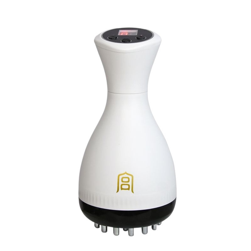 Gongshi 30 cepillo eléctrico de meridianos de todo el cuerpo, dispositivo de abdomen de calentamiento general, cepillo de masaje abdominal con pulso dragado