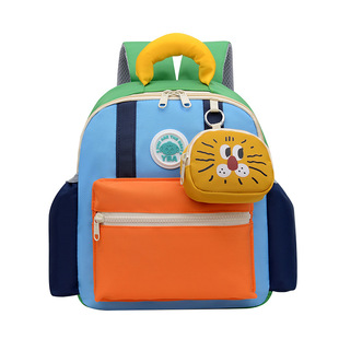 New Kindergarten Schoolbag Cartoon Lightweight 2-6 Years Old Boys and Girls Baby Children Backpack Ridge Protection Travel Small Backpack