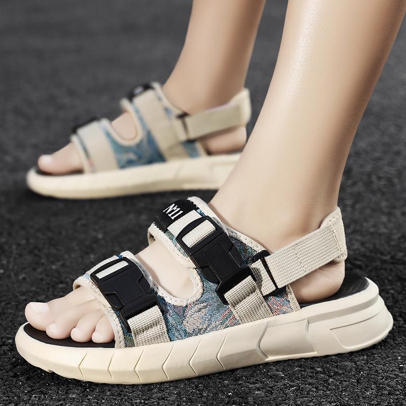 Niche Sandals, Secret Forest Oil Painting Beach Shoes, One-Piece Slippers