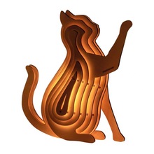 跨境电商MEETINGLAND遇见大陆动物木质创新小夜灯摆件家居装饰品