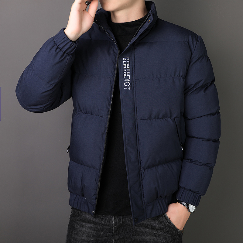 Abrigo de algodón acolchado abrigo de hombre invierno 2023 nuevo estilo coreano de moda forrado de lana engrosada otoño e invierno chaqueta acolchada de algodón chaqueta abajo