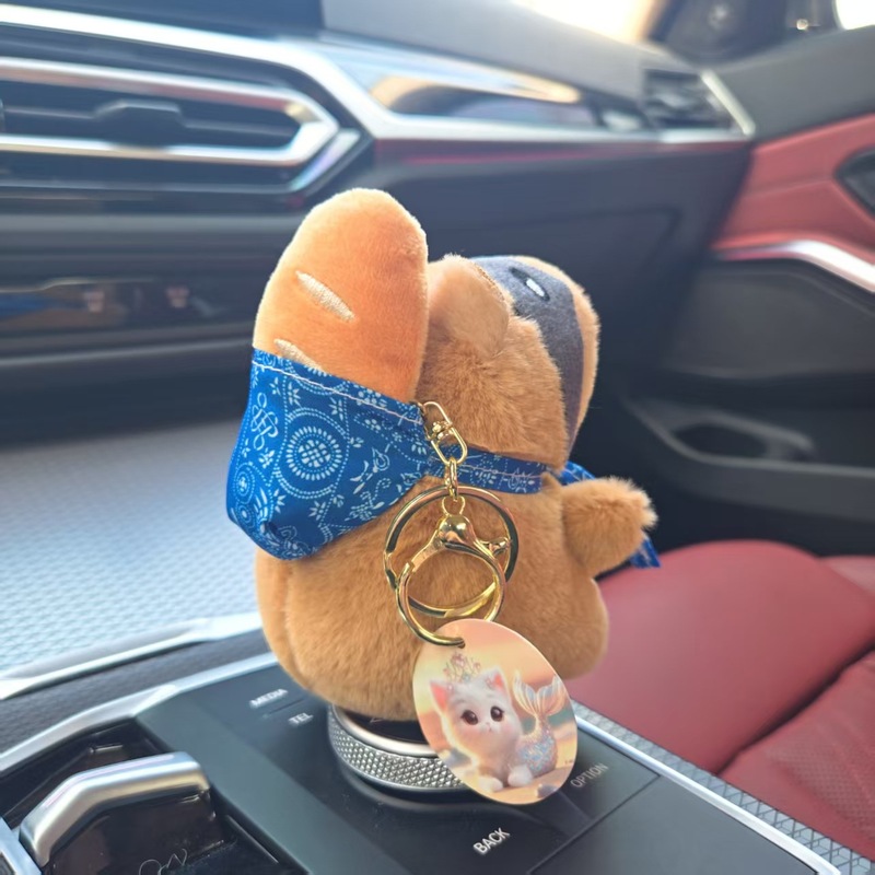 カピバラフライドポテトパングルメシリーズストラップぬいぐるみカピバラ人形バッグストラップキーホルダー|undefined
