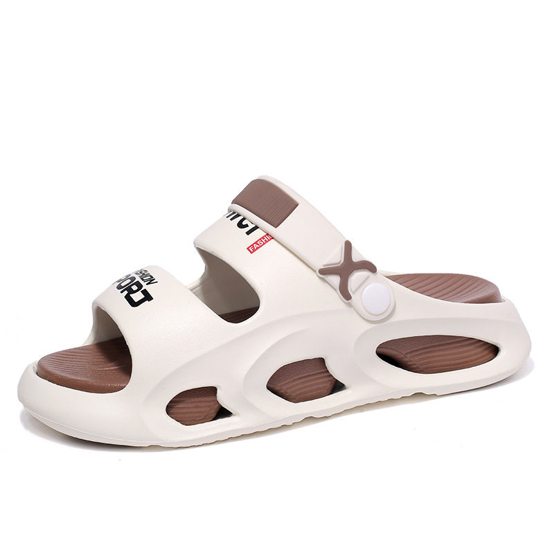 Zapatillas transfronterizas verano para hombres nuevos deportes al aire libre chanclas sandalias de playa antideslizantes de moda para hombres de doble capa de suela gruesa