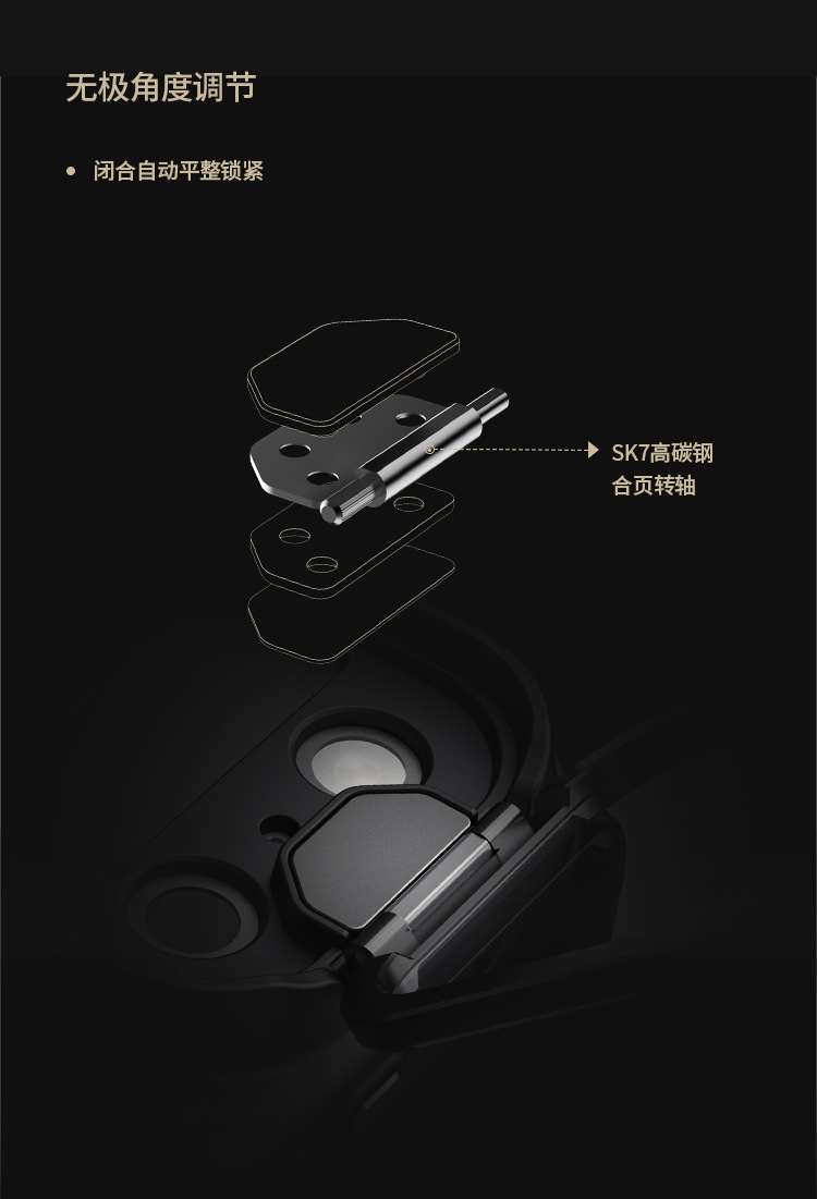 Ốp lưng NILLKIN sợi carbon từ tính cho iPhone 17 Pro Max, nắp kính trong suốt, có chân đế — Phiên bản từ tính siêu mỏng - Nắp kính trong suốt - Đen chi tiết 9