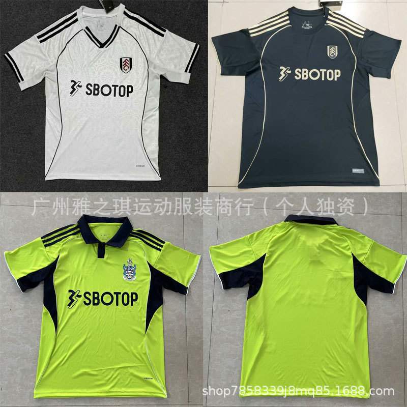 25-26 Fulham Jersey Munis Traore Raul Iwobi Wilson Sports Football Uniform Short Sleeves