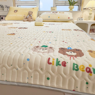 ⇝ Ins Summer Ice Silk Latex Mat Student Dormitory Single Summer Mat Bed Sheets Soft Mat Ice Silk Mat