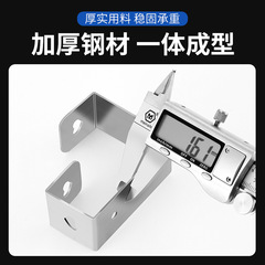 Stainless steel washbasin rack wall-mounted punch-free basin drain basket hook bathroom washbasin storage rack