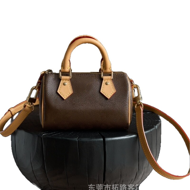 M&LV驴家跨境高版本老花nano迷你枕头16女士手提单肩包大牌包包|undefined