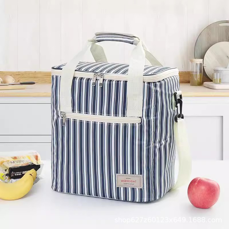 Paquete de aislamiento grueso de picnic personalizado, bolsa de almuerzo, bolsa de hielo, bolsa de hielo, fresco, impermeable, picnic al aire libre portátil con comida refrigerada