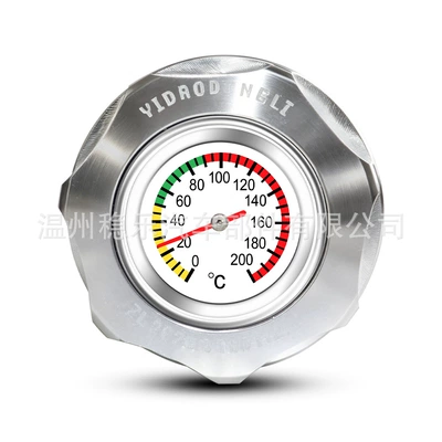 Motosiklet Yağ Temperaturu Ölçən M32*1.5Mm Gümüş 30mm Modifikasiya Edilmiş Yağ Temperaturu Monitorinq Göstəricisi