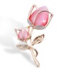 Elite fuchsia high-end brooch, fashionable accessory lapel pin, metal pin, wholesale