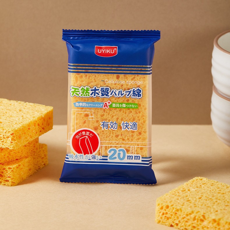 얇은 스펀지 닦아