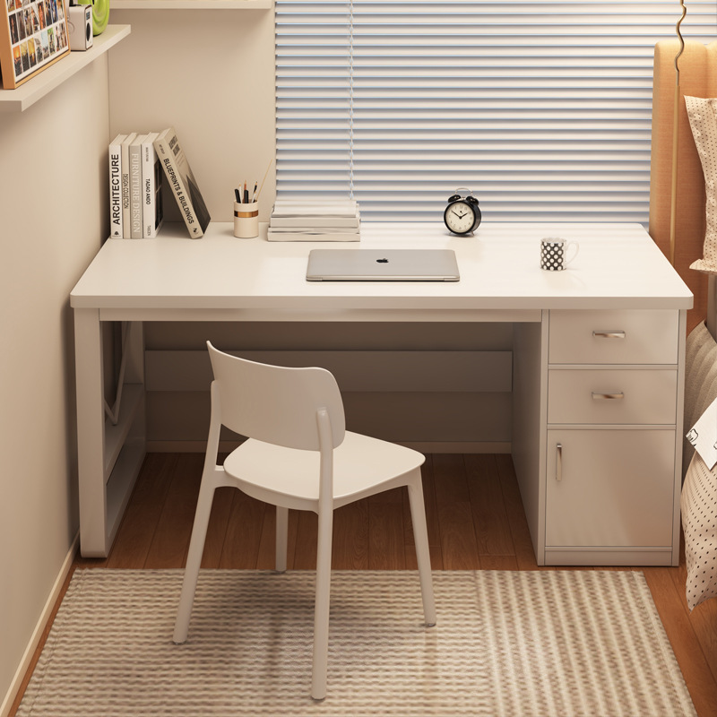 Computer Desk Home Study Desk Writing Desk Rectangular Workbench Bedroom Desk with Drawer Storage Office Desk