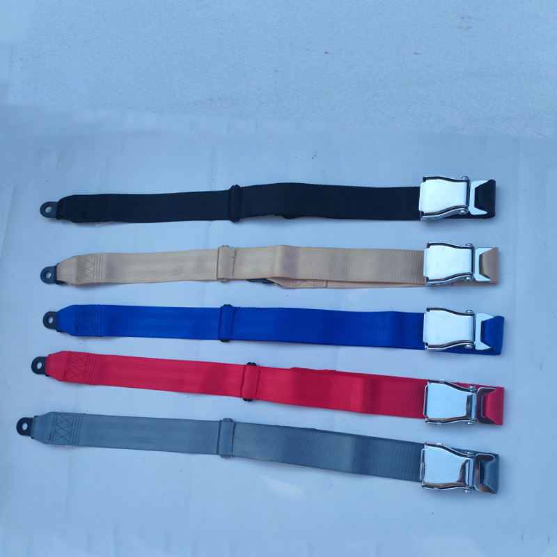 Airplane Two-Point Safety Belt Passenger Car Aircraft High-Speed Rail Aviation Seat Safety Belt Amusement Equipment Belt Safety Belt