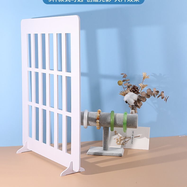 Photography Props for Product Shooting, Indoor Still Life, Clothing Set-Up, Simulated Window Grid Background, Light-Transmitting Shapes