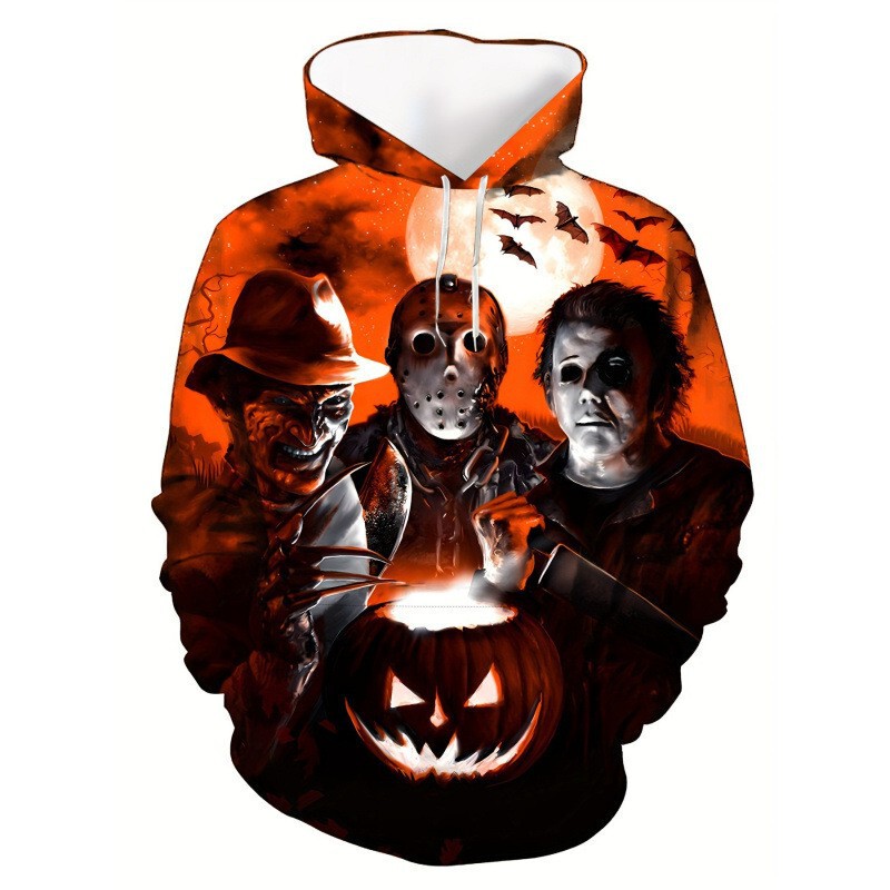 2026 Fashionable and Unique Cross-Border Cool and Fun Christmas Hoodie with 3D Digital Print, European Size, Unisex