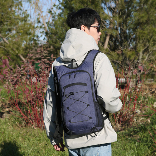 Outdoor cycling bag for men and women, travel camping backpack, wear-resistant and waterproof, weight reduction camping and mountain climbing bag, logo customization available