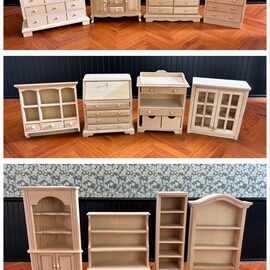 娃娃电视柜屋DIY五斗1木柜摆件你家微缩柜迷你边床头家具模型柜子