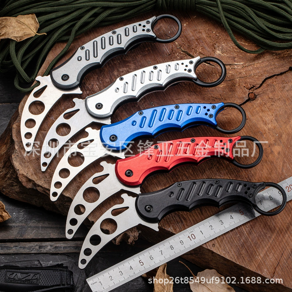 [Прямые продажи с фабрики] керамбит алюминиевая ручка коготь нож тренировочный Нож Коготь лисы складной коготь нож