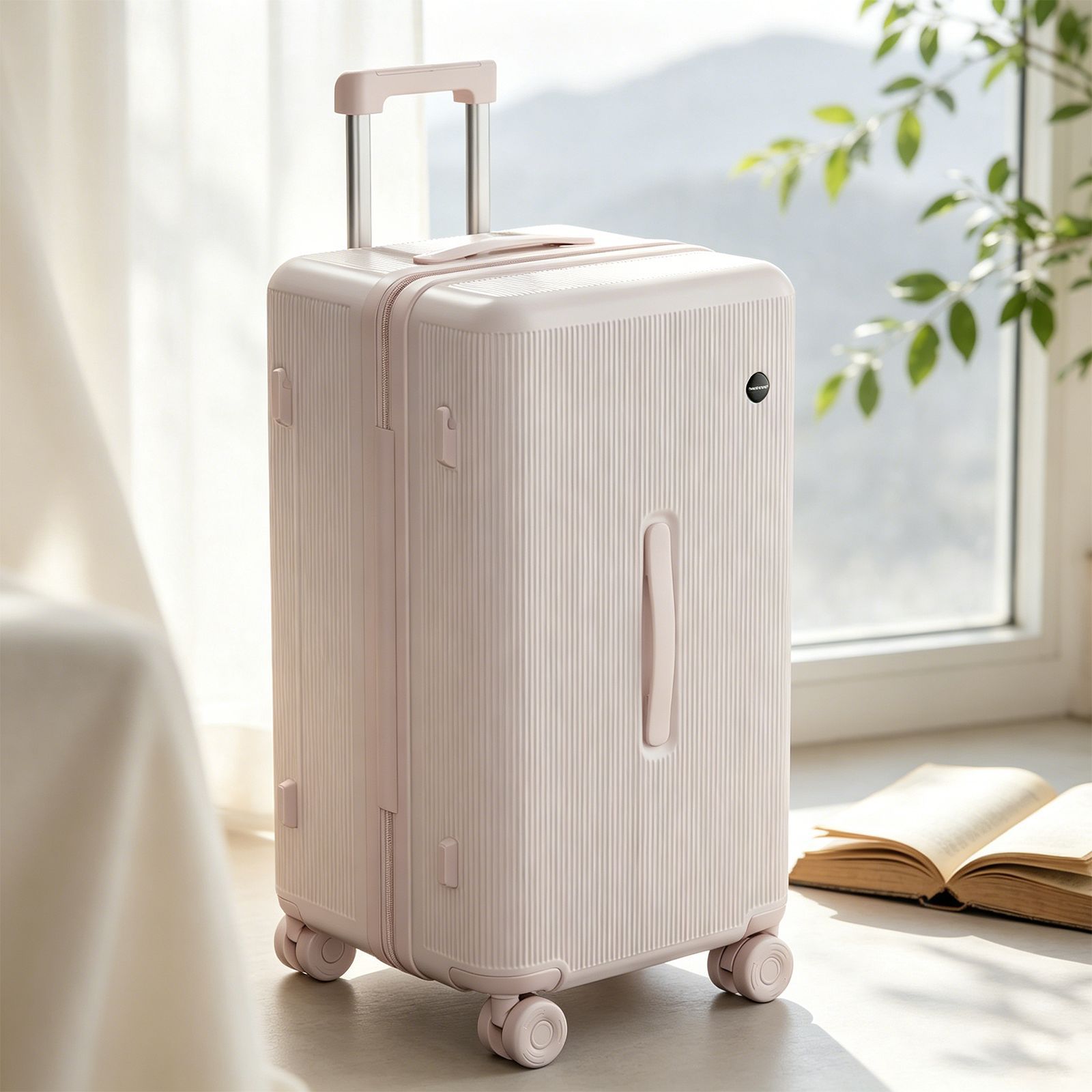 2026 New PC High-Style Women's Luggage, Dune Max Large Capacity Travel Suitcase 24inch Carry-on Trolley Case