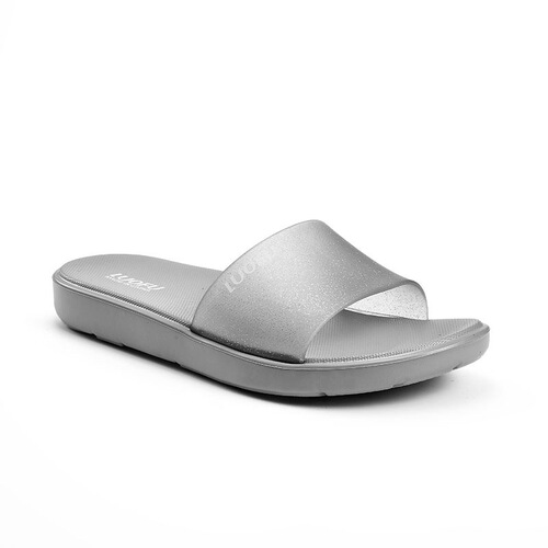 luofu new home outdoor bathroom slippers glitter ladies eva household non-slip bathing soft bottom lightweight
