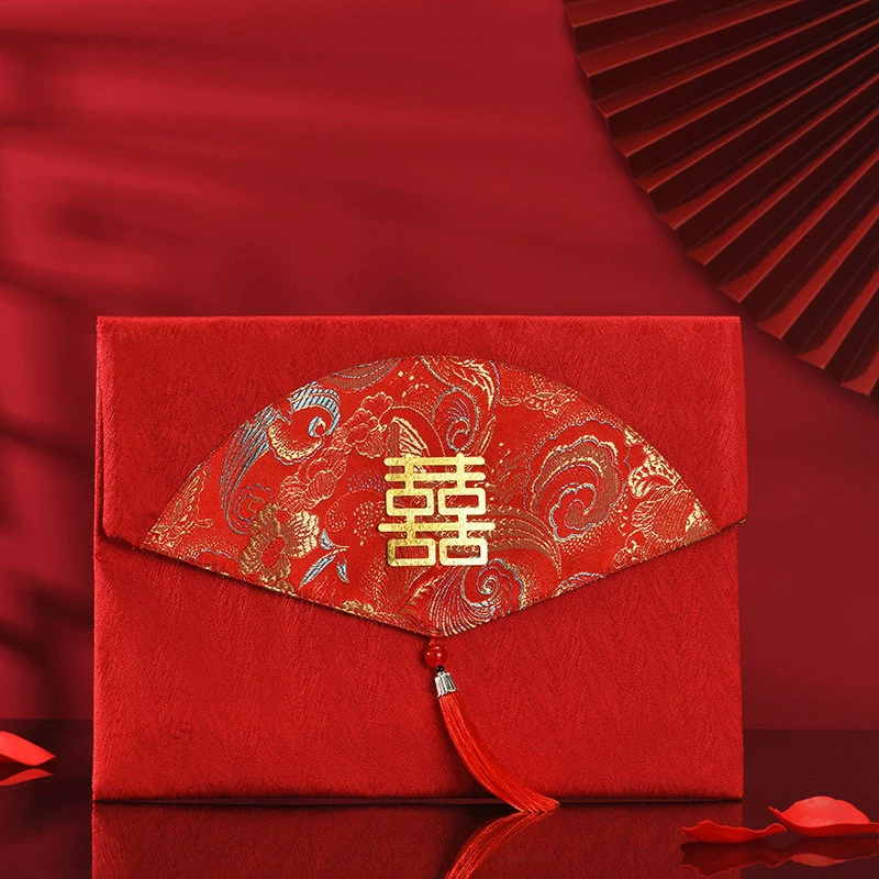 Wedding red envelope wedding new Chinese retro creative personality red envelope red envelopes red envelope bag is a sealing 10,000 yuan to wholesale