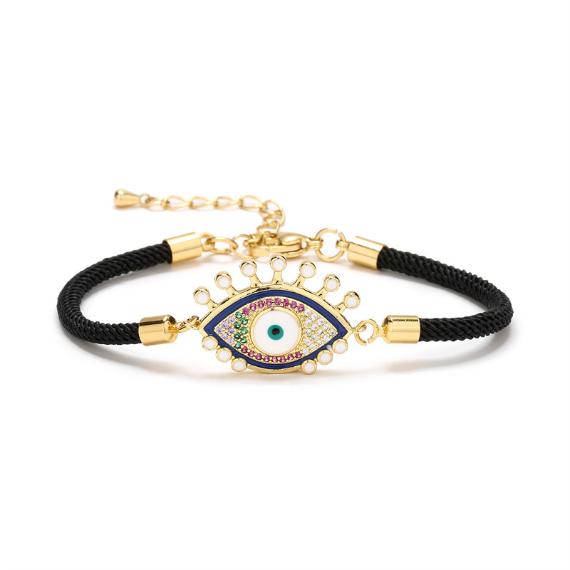 Fashion Eye Copper Bracelets Plating Zircon Copper Bracelets