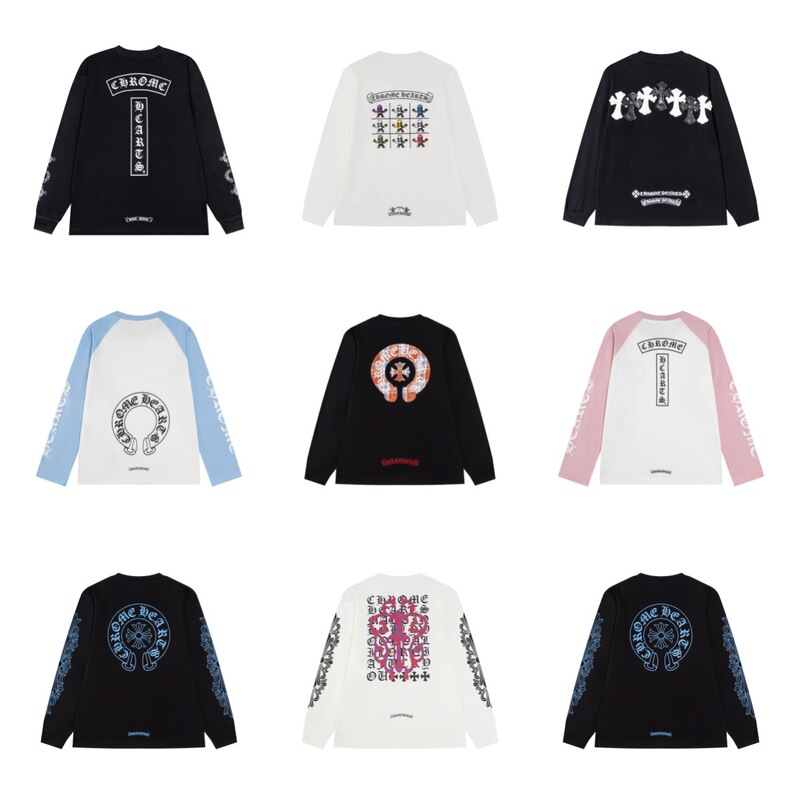 25Ss Correct Version High-Quality Ch Early Autumn New Style Horseshoe Patchwork Printed Long-Sleeve Raglan Sleeve One-Piece Batch