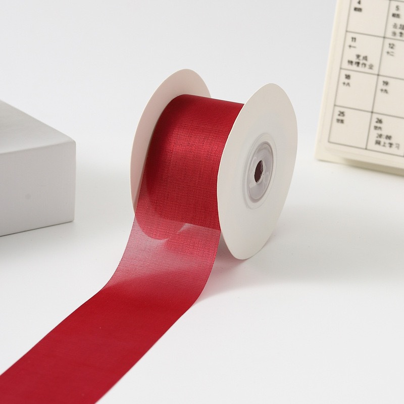 Inventario de 4cm seda de leche cinta de nieve de alta sensibilidad cinta de cabello DIY accesorios flores regalo ramo de flores cinta de flores