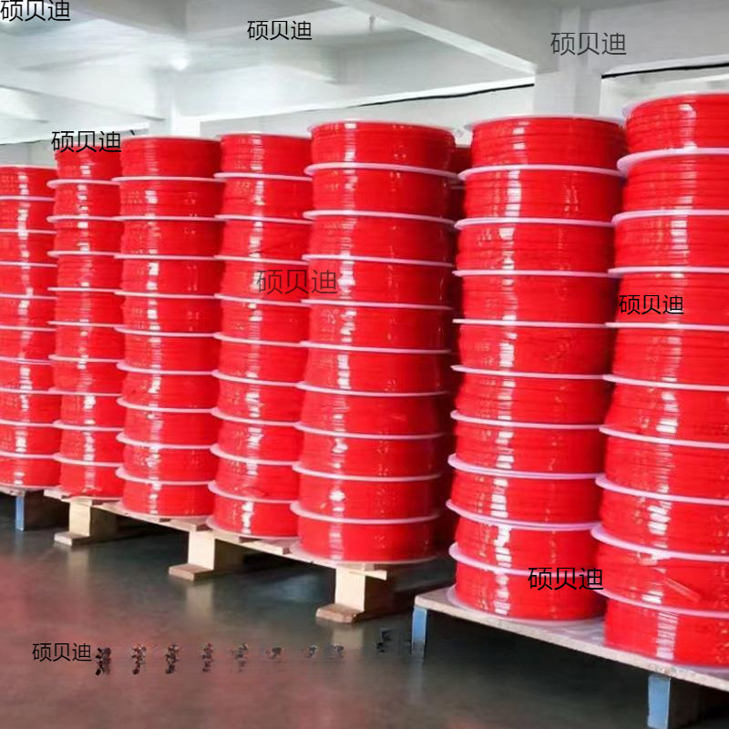 绿色实心圆带聚氨酯圆胶条粗面麻面圆形传动胶带输送胶条