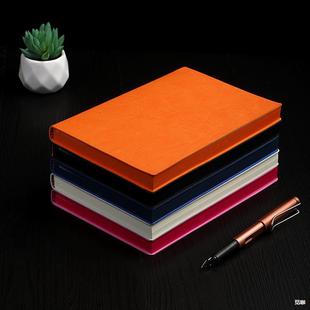 Exquisite Notebook Logo Stationery Supplies Business Meeting Simple Office Soft Leather Notepad Wholesale Mika