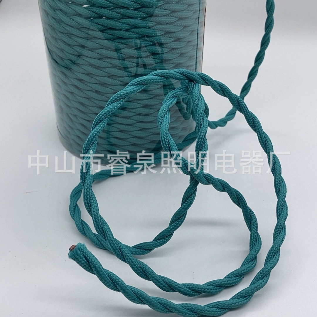 Woven lights, ceiling lamp, retro power cable, wholesale, handmade