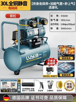 air pump, industrial-grade air | Hava kompressorları - 30ldual-solenoid-valves-intelligent-startstopluxury-model