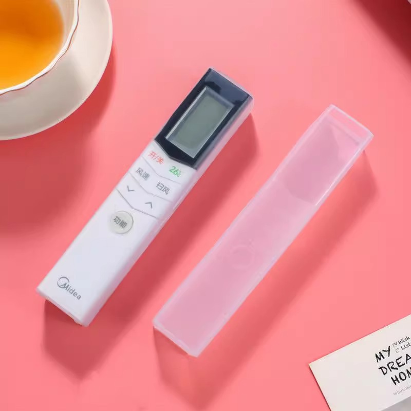 에어컨 리모컨 투명 실리콘 보호 케이스 먼지 오염 방지 커버