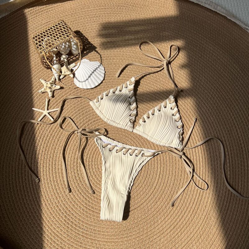 2025 European and American New Style Small Fresh Sweet Stylish Split Swimsuit Swimsuit Bikini Bikini Cross-Border Export