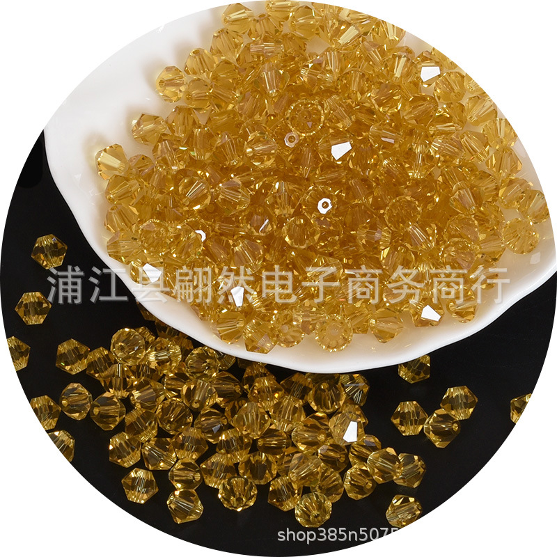 3-8mmAAAA水晶菱形珠精品水晶ガラス珠二頭尖珠DIY珠散珠アクセサリー部品