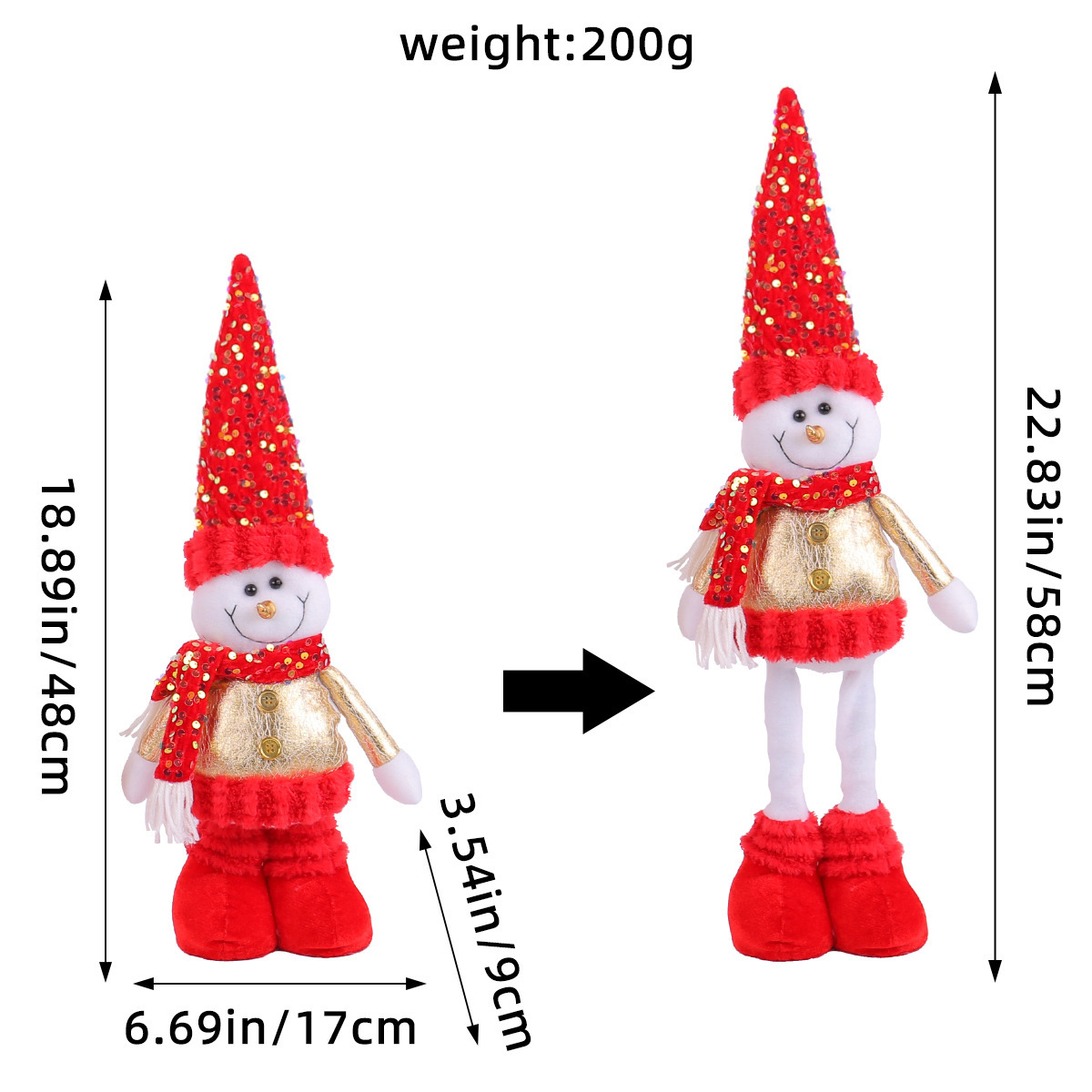 Múltiples figuras de pie retráctiles navideñas (muñeco de nieve, alce), decoración para escaparates de hotel o adornos