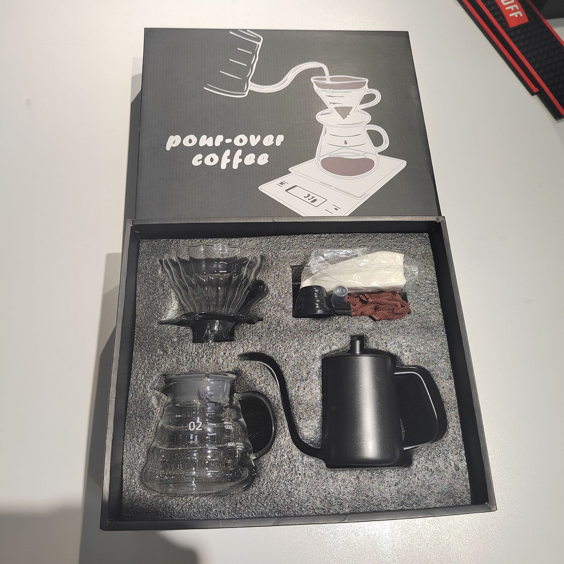 Fabricante al por mayor mano set de café viaje al aire libre portátil set cafetera cajas de regalo