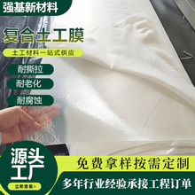 复合土工膜两布一膜鱼池鱼塘专用膜蓄水池防水布抗老化复合土工膜