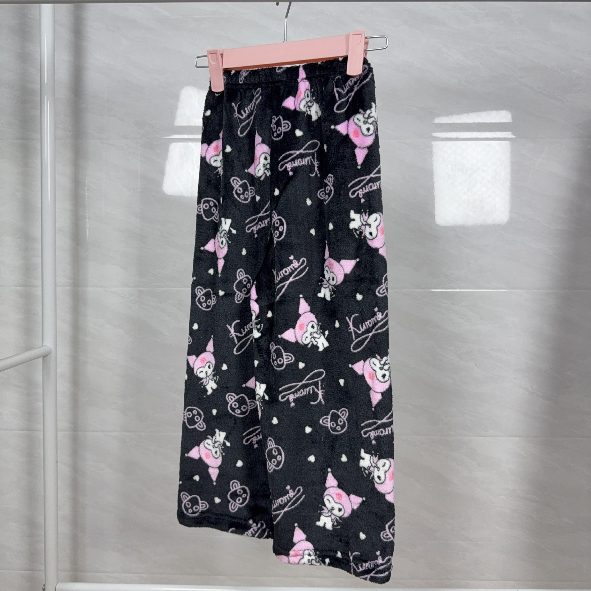 秋冬季卡通儿童睡裤新款加厚加绒法兰绒休闲男女童装保暖居家裤