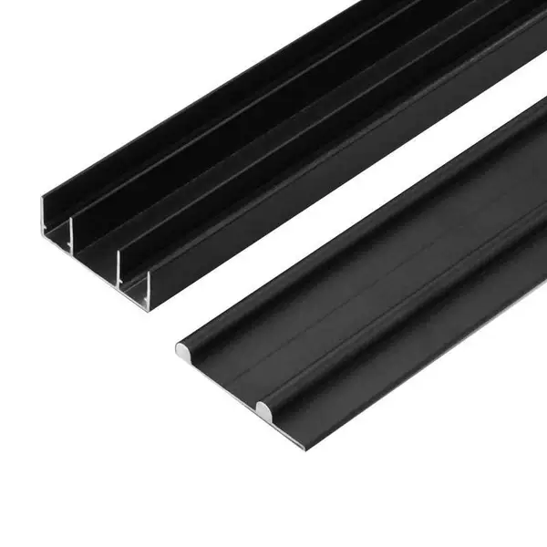 1 meter upper and lower track-black